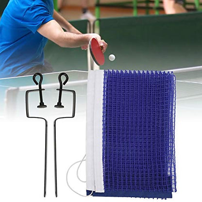 Portable Simple Polyester Tennis Table Net, Metal Bracket, Sports Replacement Accessories with Long Using Life for Indoor and Outdoor