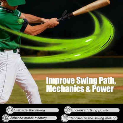 Baseball/Softball Hitting Trainer – Swing Trainer Aid for Batting & Hitting Practice – Baseball Training Equipment to Improve Bat Speed, Swing Mechanics, & Timing – for Ages 9 and Up