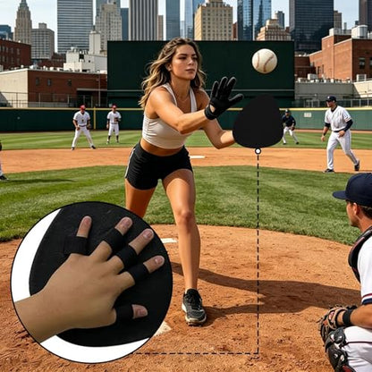 Baseball Glove - Youth Baseball Glove, High-Grade Synthetic Accessory Case | Softball Catcher Practice Mitts Exercise for Adults Men Women Beginners Competition Fielding Gym Tournament Outdoor