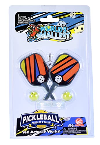 World's Smallest Pickleball Paddles & Balls