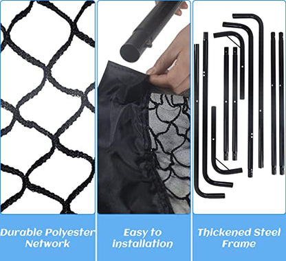 3x6FT Football Net with Throwing Target Strike Zone for Kicking Punting and QB Accuracy Training Portable Football Practice Equipment with Steel Base and Carry Bag - size: 40X80X40IN