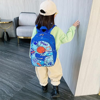 CHERUBIC Kids Toddler Cute Backpack Little Cartoon Travel Lightweight Bag Daypack For 3 Girls Boys (Basketball) - color: Basketball, size: Small-12"H