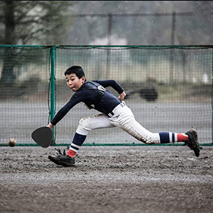 Hikeen 2 Packs Baseball Training Gloves Infield Training Gloves Pancake Glove Softhands Baseball Fielding Trainer Flat Glove Two-Hands