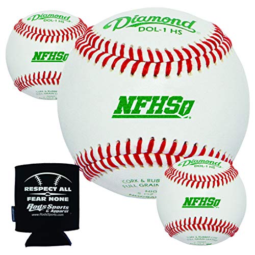 Diamond Sports DOL-1 HS Baseballs 3 Dozen (36 Balls) Case with Rods Sports Insulated Can Sleeve, (DOL-1 HS (3 Doz) Rods-K)