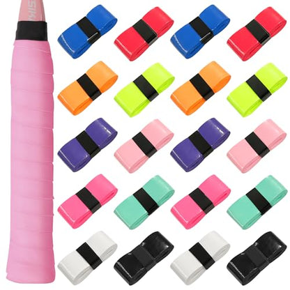 XIPEGPA 20 PCS Tennis Racket Grip Tape Badminton Racket Grip Tape for Tennis Badminton Squash Rackets