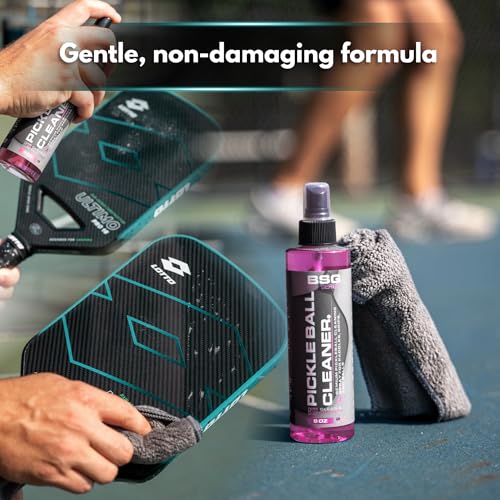 Pickleball Paddle Cleaner, Grip & Paddle Reset Spray, Erase Dirt & Grime, Improve Accuracy, Remove Sweat and Scum | 8 floz - size: 1-Pack (Pink)