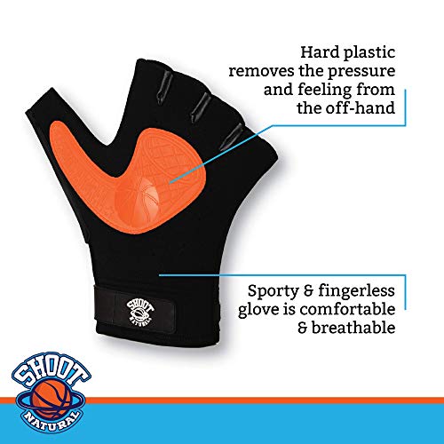 Shoot Natural - Basketball Shooting Gloves - Hand Training Guide/Aid - Improve Shot Technique, Power & Accuracy - size: Small-Medium