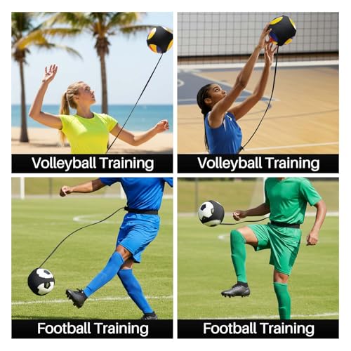 Volleyball Training Equipment Aid,Premium Volleyball Rebounder Trainer Kit,Solo Practice Trainer for Serving Setting Spiking and Arm Swing,Volleyball Gifts for Teen Girls & Boys