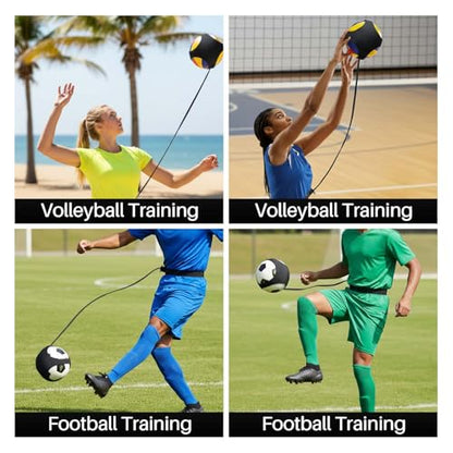 Volleyball Training Equipment Aid,Premium Volleyball Rebounder Trainer Kit,Solo Practice Trainer for Serving Setting Spiking and Arm Swing,Volleyball Gifts for Teen Girls & Boys