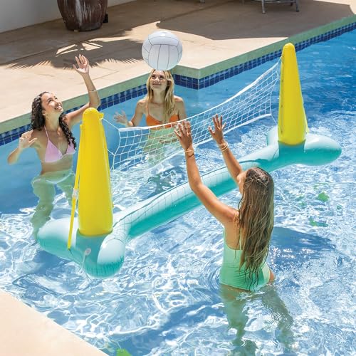 Intex 56508EP Inflatable Floating Swimming Pool Toys Volleyball Game, Green - size: 1 Pack