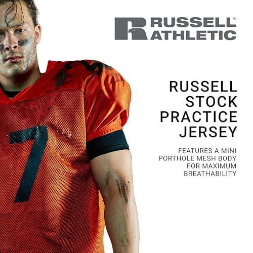 Russell Athletic Boys Youth Stock Practice Jersey - color: Cardinal, size: X-Large