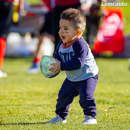 PassCatch Composite Training Football, Peewee Size, Youth Size(Ages 5-13) & Official Size(Ages 14+), Enhance Solo Passing Catching Skills(with Pump) - style: PeeWee Size 3(Ages 4-9)