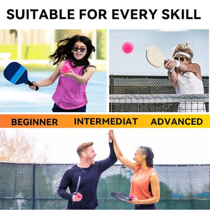 Pickleball Balls Outdoor 40 Holes - Durable High Bounce USAPA Approved - True Flight Tournament Pickleballs - 4/6/12 Pack - Accessories for Training & Competitive Play