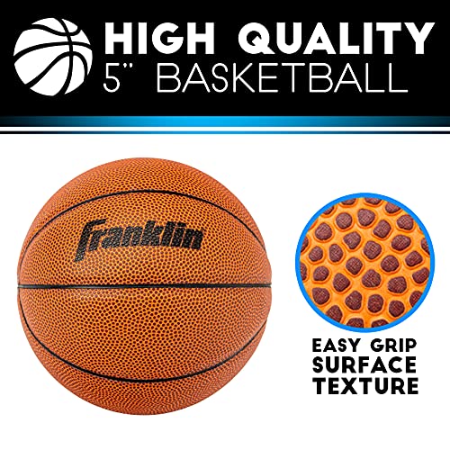 Franklin Sports Wall Mounted Basketball Hoop – Fully Adjustable – Shatter Resistant – Accessories Included Black/White