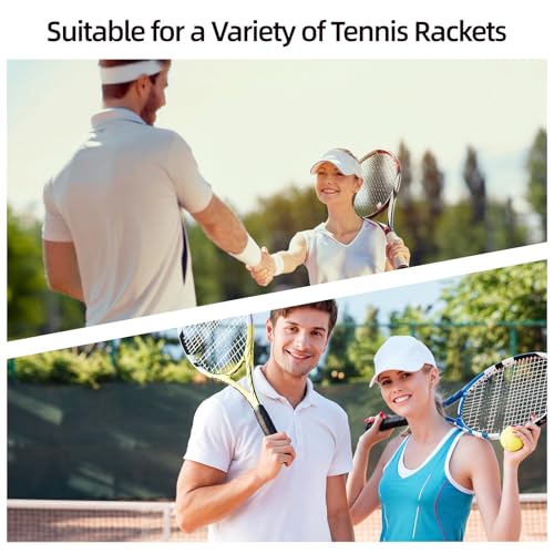 10 Pack Tennis Racket Grip Tape, Anti-Slip Tennis Overgrip, Precut Sweat-Absorbing Tennis Grip for Badminton, Pickleball, Tennis - color: Fluorescent Pink