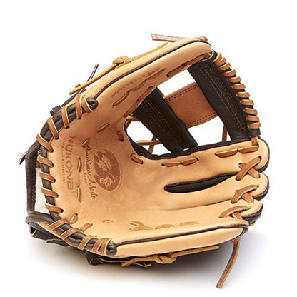 Nokona S-V1 Handcrafted Alpha Baseball and Softball Glove - I-Web for Infield and Outfield Positions, Youth 11.25 Inch Mitt, Made in The USA