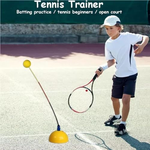 Aimery Tennis Trainer Rebound Ball Solo Tennis Practice Rebounder Strengthen Overall Muscle Memory Correct Body Posture