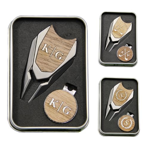 Personalized Divot Tool and Ball Marker Set – Personalized Golf Gift Set – Bulk Golf Gift for High School & University Teams, Senior Night, Banquets, Golf Tournament Gifts