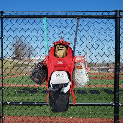 Rawlings | FRANCHISE 2.0 Player's Backpack | Baseball/Softball | Rec/Travel | Multiple Styles | Baseball/Softball - color: SCARLET