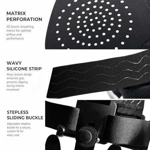 Upgraded 3D Breathable Basketball Training Mask with Adjustable Angle Knob, Hand-in-Face Defensive Shooting & Dribbling Aid, Anti-Slip Silicone Headband with Stepless Slider for Youth & Adults