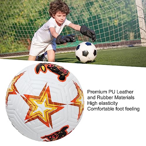 Soccer Match Ball Size 5,Soccer Ball Size 5 High Elasticity Professional Rabbit Pattern Training Football for Matches Exams