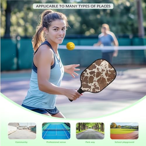Pickleball Set of 3, Carbon Fiber Pickleball Racket, 1 Pack with Pickleball Paddle Cover, 1 Pickleball Bag