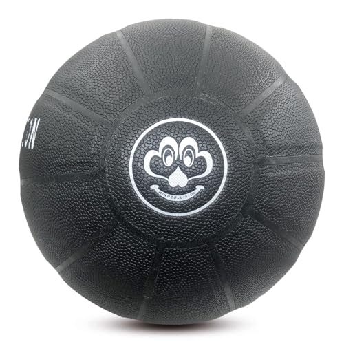 MINDCOLLISION Size 1/3/4/5/6/7/9 No Logo Basketball, Black and White, can be Used for Autographs, Clubs, Training, Event prizes - color: Black, size: No.9