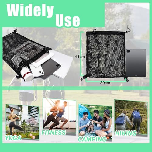 KAEGREEL Drawstring Soccer Bag Basketball Backpack for Kids Teens, Foldable Sports Bags Detachable Ball Mesh Bag for Gym Yoga Football Baseball - color: Dark Black