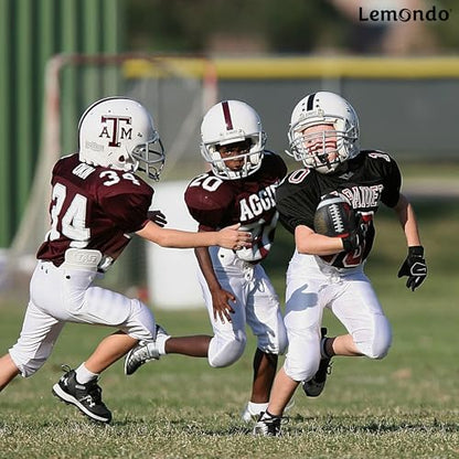 PassCatch Composite Training Football, Peewee Size, Youth Size(Ages 5-13) & Official Size(Ages 14+), Enhance Solo Passing Catching Skills(with Pump) - style: Youth Size 7(Ages 5-14)