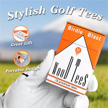 Professional 3-1/4” Golf Tees Reduces Friction & Side Spin - Choose 72 Pack,150 Pack or 200 Pack - color: 4 Pack｜72 Golf Tees 3-1/4"
