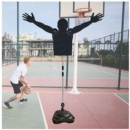 LXLZYXSF Mannequin Defender Basketball Training Aid, Adjustable Height Shooting Practice Defense Model Hands-Up Dummy, Portable Dribbling Trainer (Color : Water Filled Base A, Size : L-Adults) - color: Water Filled Base a, size: L-Adults