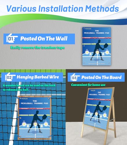 Pickleball Training Aids Dink Pad, Practice Pickleball Skill for Indoor and Outdoor Training Court