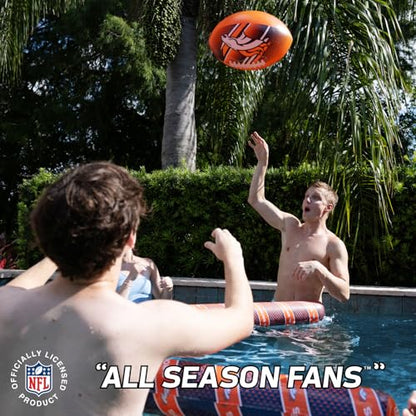 BigMouth 18” Inflatable Pool Football Officially Licensed NFL Fan Gear Merchandise Beach Ball Games for Adults and Teens - style: Denver Broncos