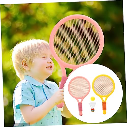 1Set Portable Badminton Racket for Rackets with Balls Lightweight Durable Outdoor Sports for Family Fun and Parent Interaction