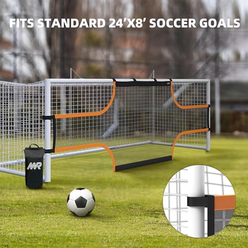 MR Soccer Goal Target Sheet, Field Net, Professional Shooting Practice Aid - size: 24'x8'