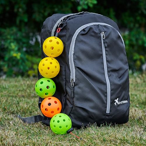 Pickleball Ball String Cable Chord, Accessories for Pickleball Storage, Suitable for Garage Wall or Bags, 5 Official Balls fit on one Cable, Set of 2