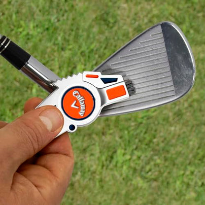 Callaway 4-in-1 Golf Divot Repair Tool - color: Orange/Navy