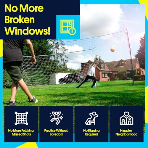 Open Goaaal 3-in-1 Soccer Training Rebounder - Soccer Goal for Volley, Passing, Training - Outdoor Sports, Backyard Games