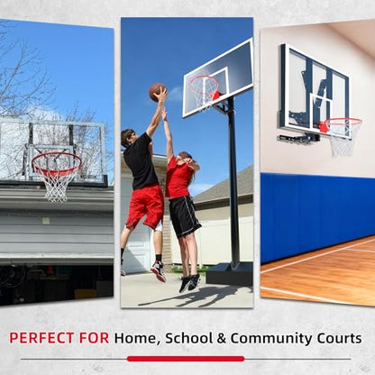 Buzzlett 9594 Basketball Backboard Mounting Kit - Compatible with Lifetime Backboards Only, Heavy-Duty Steel Brackets with 3 Installation Options (Wall, Roof, Pole), Weatherproof for Outdoor Use