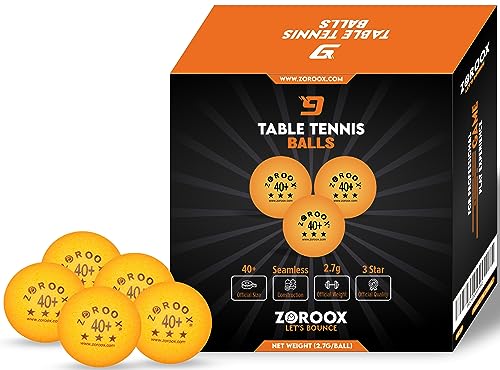 High-Performance 3-Star Table Tennis Balls - Pack of | 9, 18, 36 or 72 | Orange or White | 40+ ABS Competition Grade Ping Pong Balls - color: Orange, style: Pack of 9 Balls