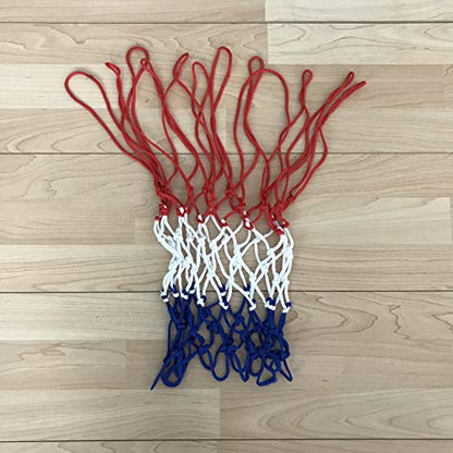 Sure Shot Basketball Net-Red, White and Blue, One Size