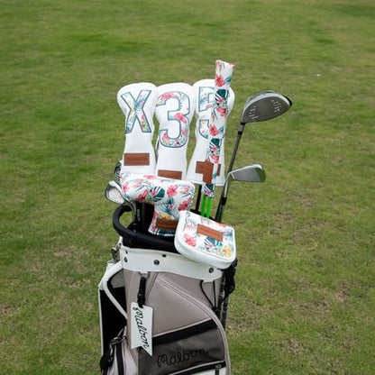 Golf Alignment Stick Cover Premium Leather Perfect Cover for Alignment Sticks Stylish Design Alignment Sticks Holder Golf Club Protector Holds 2 Sticks (for Golf Alignment Stick)