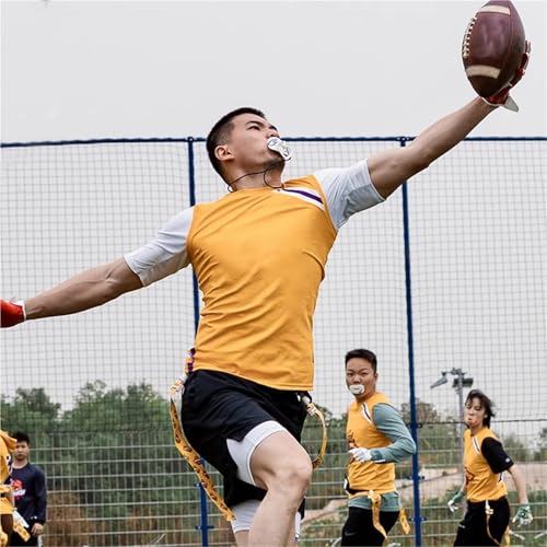 Flag Football Belts 2Pc Adjustable Soccer Rugby Flag Tag Waist Strap Football Match For Training Competition(White)