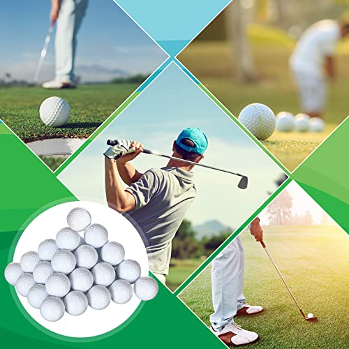 Jerify Practice Golf Balls Bulk 45g Solid Rubber Golf Training Balls High Bounce Performance for Hit Away Swing Driving Range Indoor Outdoor Training