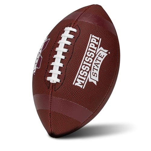 Franklin Sports Kids NCAA Youth Football - Official College Team Football with Team Logos - Junior Size