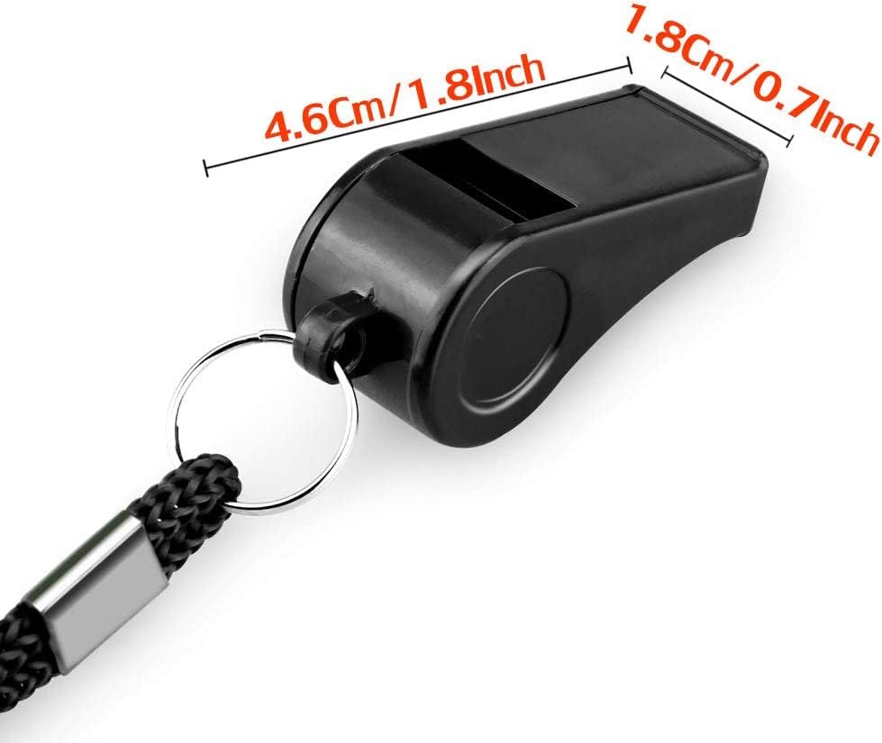 Whistle, Outdoor Sports Whistles with Lanyard, Very Loud Sound Whistles Bulk Perfect for Referees, Coaches, Emergencies