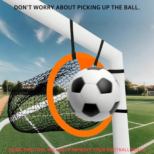 Soccer Goal Corner Target Nets 2-Pack with Carry Bag, High-Visibility Shooting Targets with Catch Net and Adjustable Straps for Soccer Training Practice, Kids and Adults