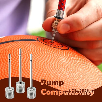 BlingKingdom 6 PCS Ball Pump Needles, Sturdy Air Pumping Pins Football Pump Valves Inflation Needle for Inflating Sports Ball, Basketball, Soccer, Rugby, Volleyball