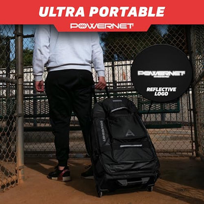 PowerNet Baseball Bag, Travel Bag for Softball Baseball Accessories & Gear, Fits Glove, Bat, Helmet, Batting Gloves & Catchers Gear