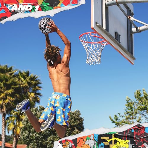 AND1 Chaos Rubber Basketball: Game Ready, Office Regulation Size (29.5”) Streetball, Made for Indoor/Outdoor Basketball Games- Graffiti Series
